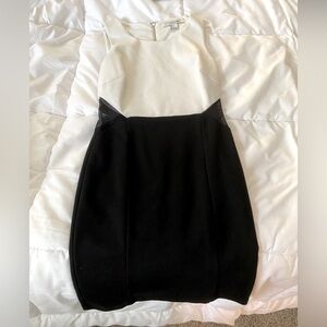 Color Blocked peek a boo dress